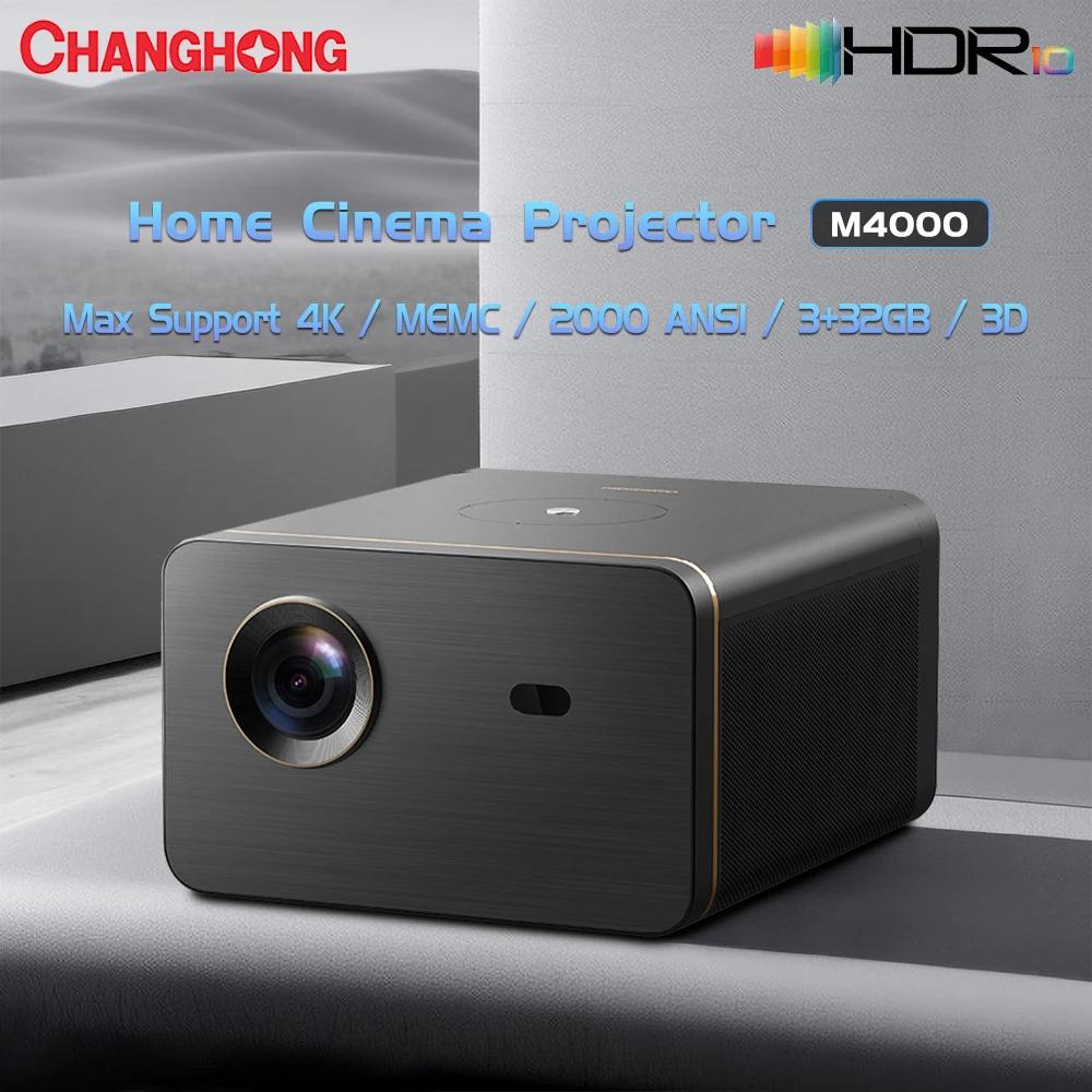 Changhong DLP , 2000 ANSI , 1080P Ȩ , 4K ȵ̵ 3D , Ʈ TV, MEMC HDR Ȩ þ, M4000